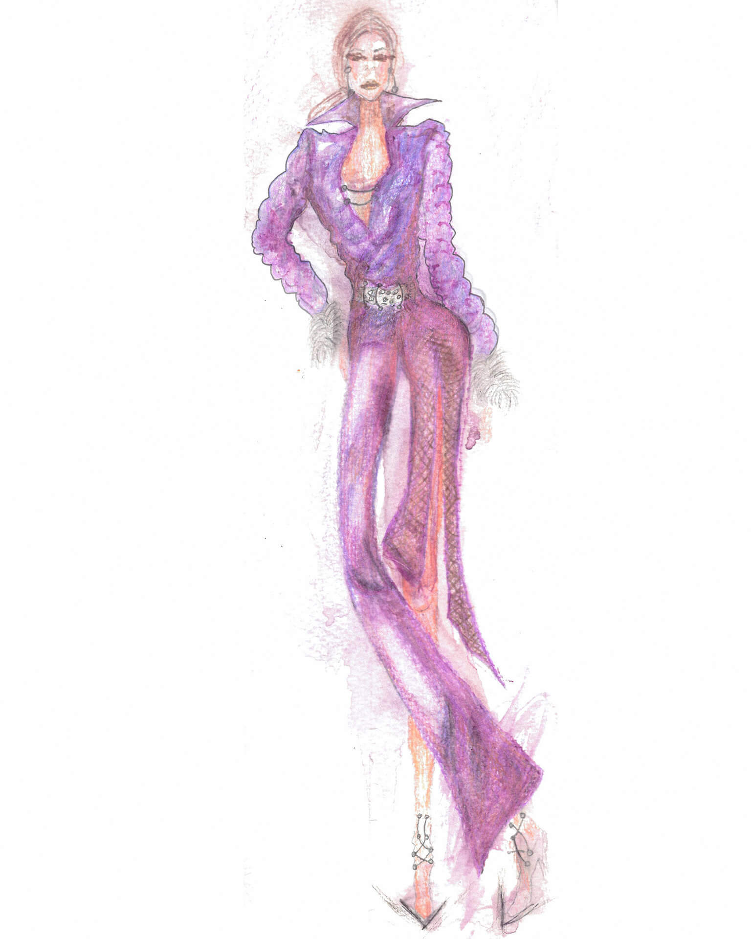 модна илустрација ана младеновска студент на академија за моден дизајн скала