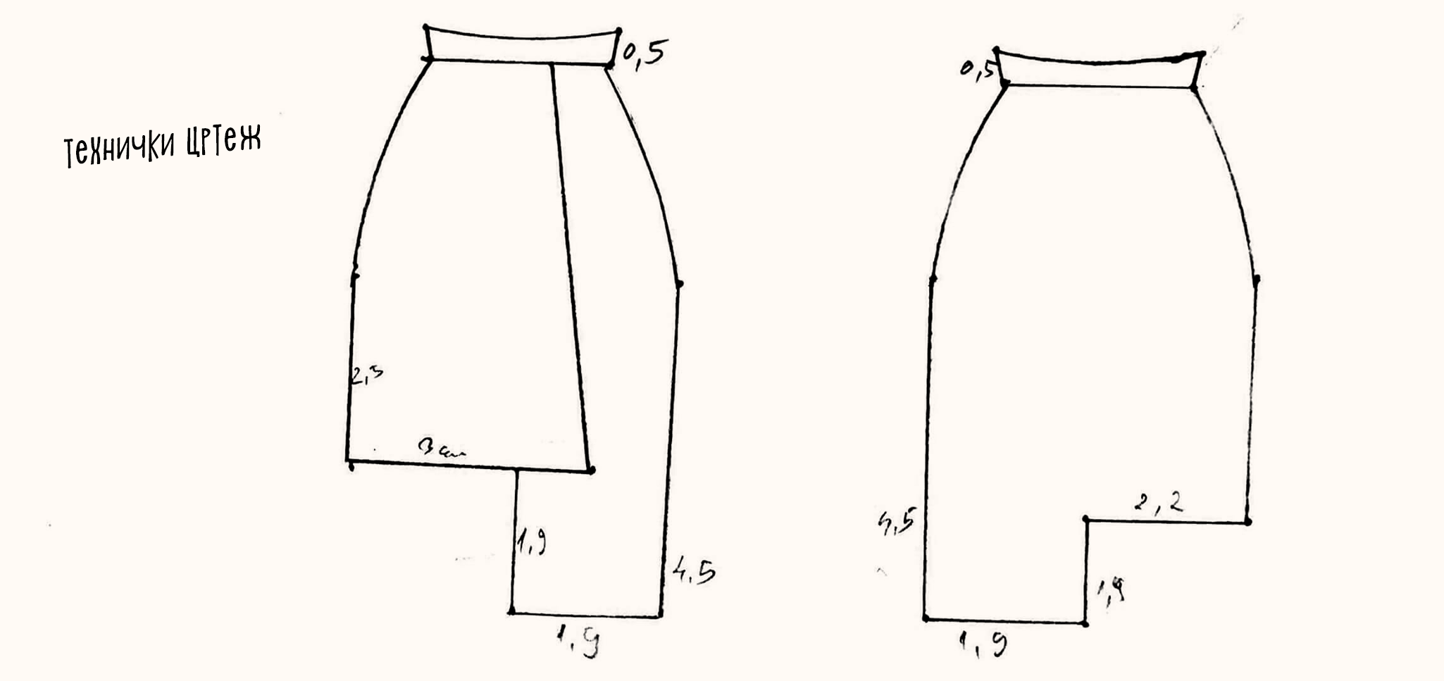 ана младеновска технички цртеж скала академија за моден дизајн 